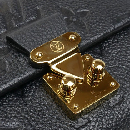 LOUIS VUITTON ルイ・ヴィトン ポルトフォイユ メティス コンパクトウォレット 三つ折り財布 モノグラムアンプラント ノワール M80880 ICチップ レディース【中古】【美品】