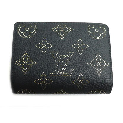 LOUIS VUITTON ルイ・ヴィトン ポルトフォイユ クレア コンパクトウォレット 三つ折り財布 マヒナ ブラック M82743 ICチップ レディース【中古】