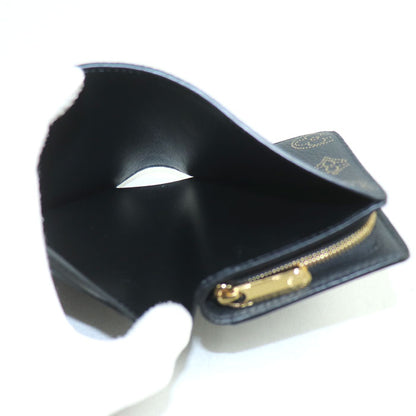 LOUIS VUITTON ルイ・ヴィトン ポルトフォイユ クレア コンパクトウォレット 三つ折り財布 マヒナ ブラック M82743 ICチップ レディース【中古】
