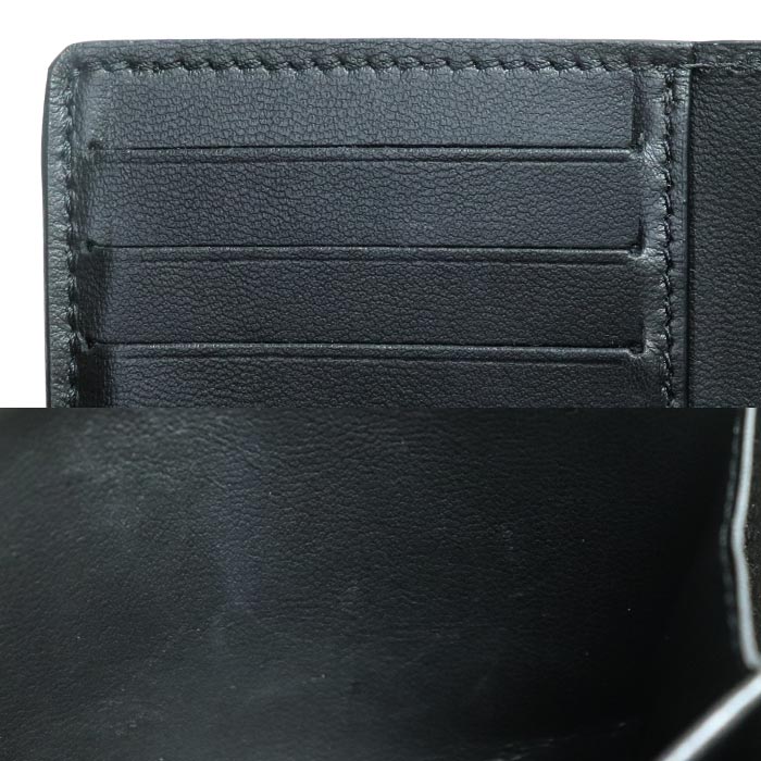 LOUIS VUITTON ルイ・ヴィトン ポルトフォイユ クレア コンパクトウォレット 三つ折り財布 マヒナ ブラック M82743 ICチップ レディース【中古】