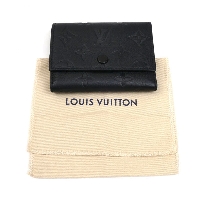 LOUIS VUITTON ルイ・ヴィトン ヴィクターウォレット コンパクトウォレット 三つ折り財布 モノグラムシャドウ ブラック M12635 ICチップ メンズ【中古】