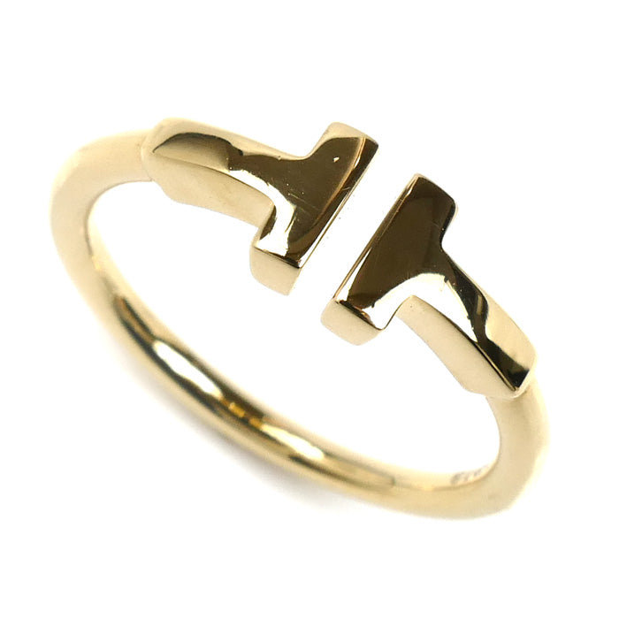 TIFFANY&Co. ティファニー K18YG イエローゴールド Tワイヤー リング・指輪 60147340 11号 3.3g レディース【中古】【美品】