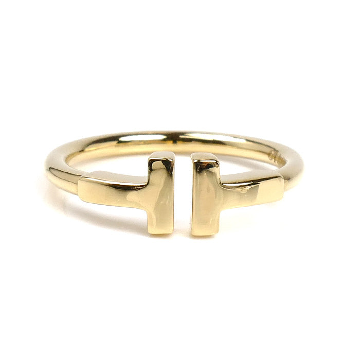 TIFFANY&Co. ティファニー K18YG イエローゴールド Tワイヤー リング・指輪 60147340 11号 3.3g レディース【中古】【美品】