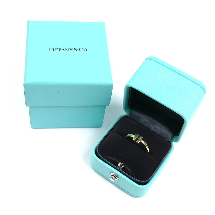 TIFFANY&Co. ティファニー K18YG イエローゴールド Tワイヤー リング・指輪 60147340 11号 3.3g レディース【中古】【美品】