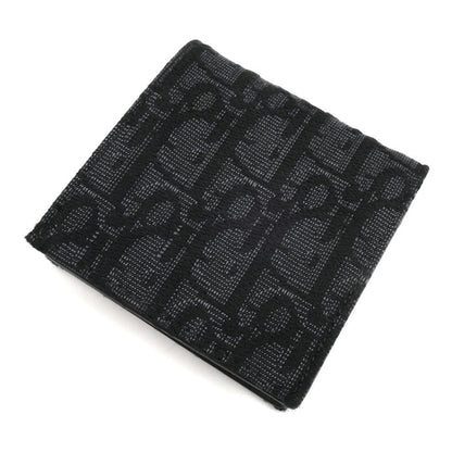 Dior ディオール オブリーク コインケース ブラック 2ESCP049YSE ジャガード レディース【中古】【美品】