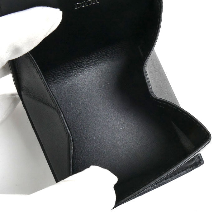 Dior ディオール オブリーク コインケース ブラック 2ESCP049YSE ジャガード レディース【中古】【美品】