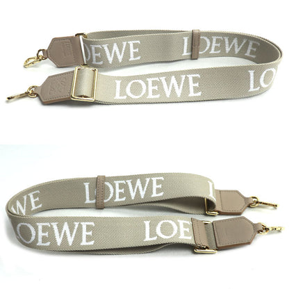 LOEWE ロエベ ロゴ ショルダーストラップ ベージュ レディース【中古】【美品】
