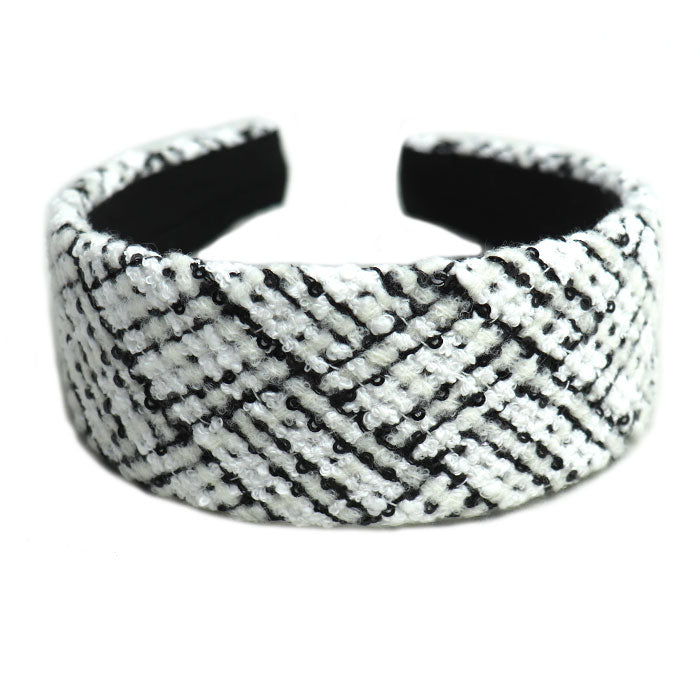 CHANEL シャネル ツイード ココマーク 23B ヘアアクセサリー カチューシャ AA9458 スパンコール レディース【中古】【美品】