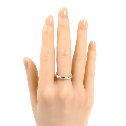 TIFFANY&Co. ティファニー Pt950プラチナ スタッキングバンド 5Pダイヤ リング・指輪 15号 5.6g レディース【中古】【美品】
