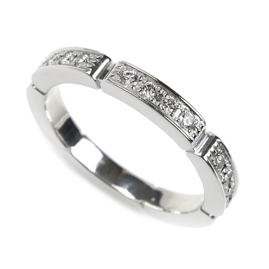 CARTIER カルティエ K18WG ホワイトゴールド マイヨンパンテール ハーフ ダイヤ リング・指輪 B4221049 9号 49 3.8g レディース【中古】【美品】
