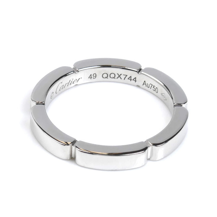 CARTIER カルティエ K18WG ホワイトゴールド マイヨンパンテール ハーフ ダイヤ リング・指輪 B4221049 9号 49 3.8g レディース【中古】【美品】