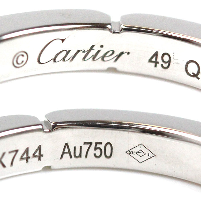 CARTIER カルティエ K18WG ホワイトゴールド マイヨンパンテール ハーフ ダイヤ リング・指輪 B4221049 9号 49 3.8g レディース【中古】【美品】