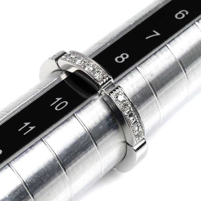 CARTIER カルティエ K18WG ホワイトゴールド マイヨンパンテール ハーフ ダイヤ リング・指輪 B4221049 9号 49 3.8g レディース【中古】【美品】