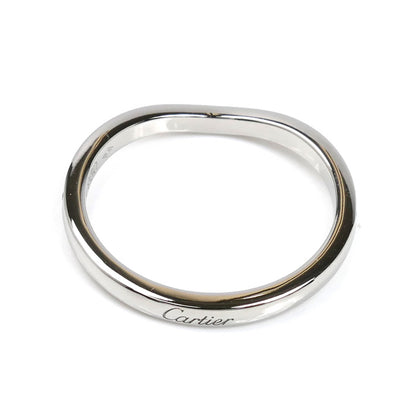 CARTIER カルティエ Pt950プラチナ バレリーナ カーブ ハーフエタニティ ダイヤ リング・指輪 B4093051 11号 51 3.0g レディース【中古】【美品】