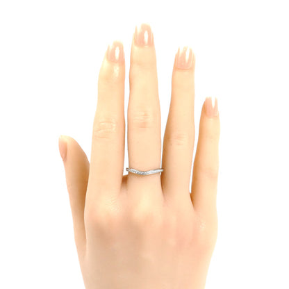 CARTIER カルティエ Pt950プラチナ バレリーナ カーブ ハーフエタニティ ダイヤ リング・指輪 B4093051 11号 51 3.0g レディース【中古】【美品】