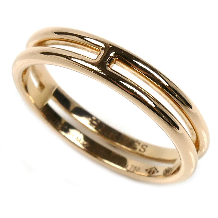 HERMES エルメス K18PG ピンクゴールド アリアンヌ リング・指輪 H119836B 00051 11号 51 3.0g レディース【中古】