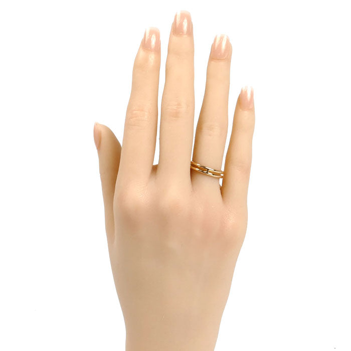 HERMES エルメス K18PG ピンクゴールド アリアンヌ リング・指輪 H119836B 00051 11号 51 3.0g レディース【中古】