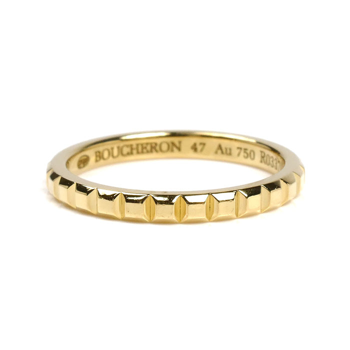 Boucheron ブシュロン K18YG イエローゴールド クルドパリ リング・指輪 JAL01165 7号 47 2.1g レディース【中古】【美品】