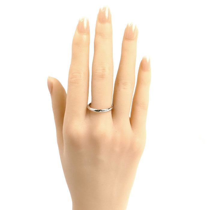 CARTIER カルティエ Pt950プラチナ ウェディング リング・指輪 B4012559 18.5号 59 3.4g メンズ【中古】【美品】