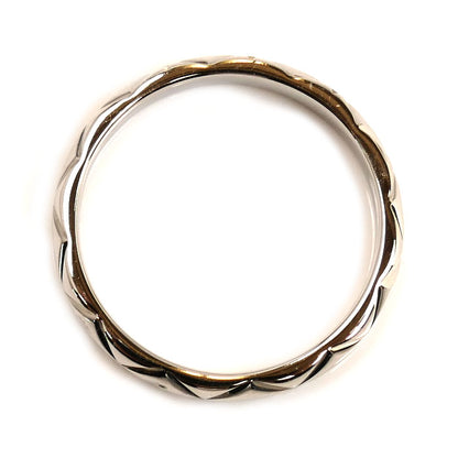 CHANEL シャネル Pt950プラチナ マトラッセ 3Pダイヤ リング・指輪 J2821 9号 49 3.0g レディース【中古】【美品】