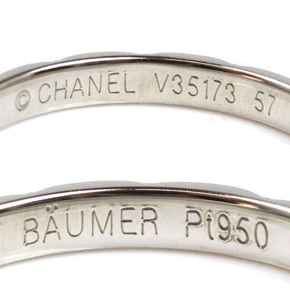 CHANEL シャネル Pt950プラチナ マトラッセ リング・指輪 16.5号 57 3.5g メンズ【中古】【美品】