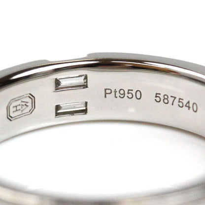 HARRY WINSTON ハリーウィンストン Pt950プラチナ トラフィック アクセント バンド ダイヤ リング・指輪 WBDPACWDTRF-100 22号 12.5g メンズ【中古】【美品】