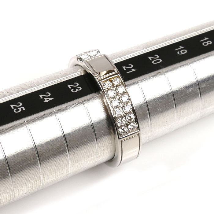 HARRY WINSTON ハリーウィンストン Pt950プラチナ トラフィック アクセント バンド ダイヤ リング・指輪 WBDPACWDTRF-100 22号 12.5g メンズ【中古】【美品】