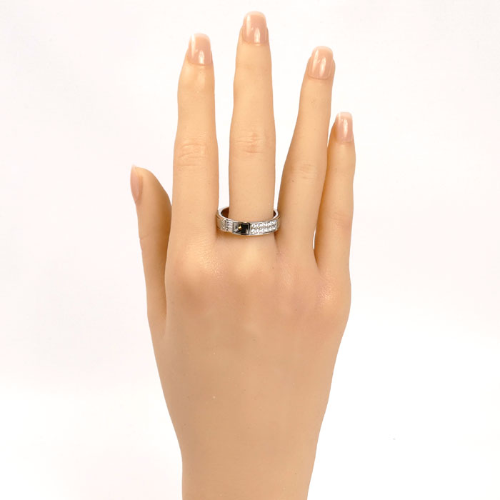 HARRY WINSTON ハリーウィンストン Pt950プラチナ トラフィック アクセント バンド ダイヤ リング・指輪 WBDPACWDTRF-100 22号 12.5g メンズ【中古】【美品】