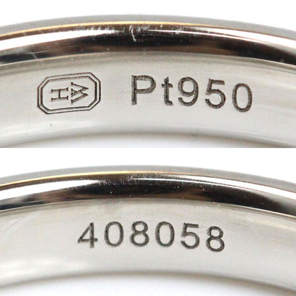 HARRY WINSTON ハリーウィンストン Pt950プラチナ ラウンドマリッジ ダイヤ リング・指輪 WBDPRDBZ3MM-050 8.5号 4.9g レディース【中古】【美品】