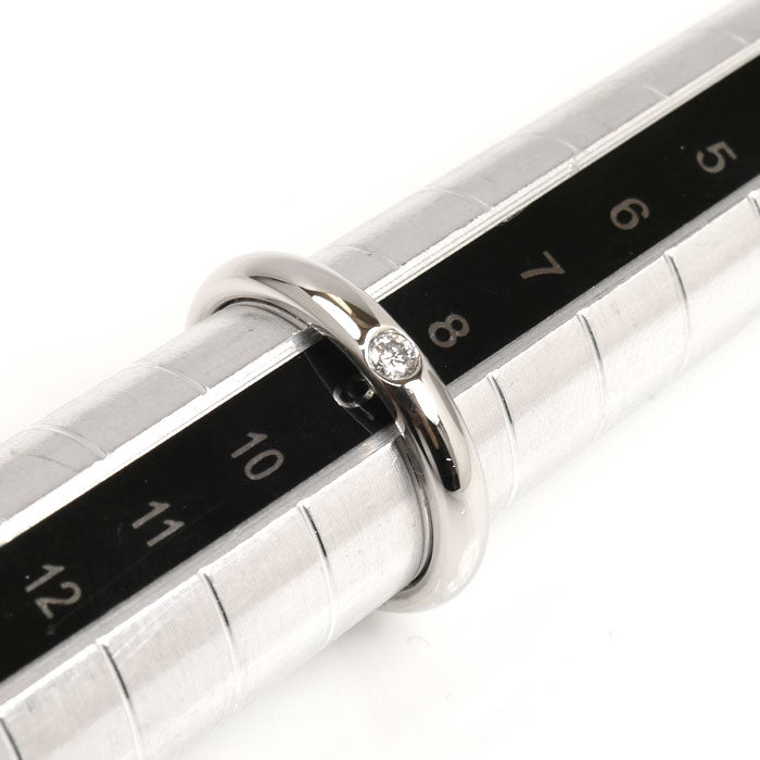 HARRY WINSTON ハリーウィンストン Pt950プラチナ ラウンドマリッジ ダイヤ リング・指輪 WBDPRDBZ3MM-050 8.5号 4.9g レディース【中古】【美品】