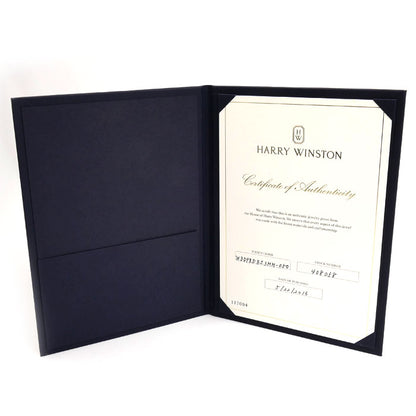 HARRY WINSTON ハリーウィンストン Pt950プラチナ ラウンドマリッジ ダイヤ リング・指輪 WBDPRDBZ3MM-050 8.5号 4.9g レディース【中古】【美品】