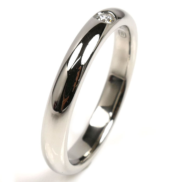 HARRY WINSTON ハリーウィンストン Pt950プラチナ ラウンドマリッジ ダイヤ リング・指輪 WBDPRDBZ3MM-065 12.5号 5.5g レディース【中古】【美品】