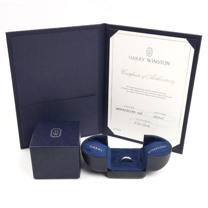 HARRY WINSTON ハリーウィンストン Pt950プラチナ ラウンドマリッジ ダイヤ リング・指輪 WBDPRDBZ3MM-065 12.5号 5.5g レディース【中古】【美品】