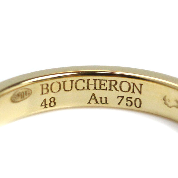 Boucheron ブシュロン K18YG イエローゴールド クルドパリ ミディアム リング・指輪 JAL00008 8号 48 3.4g レディース【中古】【美品】