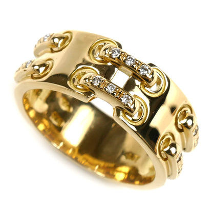 STAR JEWELRY スタージュエリー K18YG イエローゴールド ダイヤ リング・指輪 ダイヤモンド0.07ct 11号 7.2g レディース【中古】【美品】
