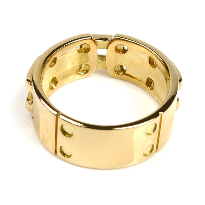 STAR JEWELRY スタージュエリー K18YG イエローゴールド ダイヤ リング・指輪 ダイヤモンド0.07ct 11号 7.2g レディース【中古】【美品】