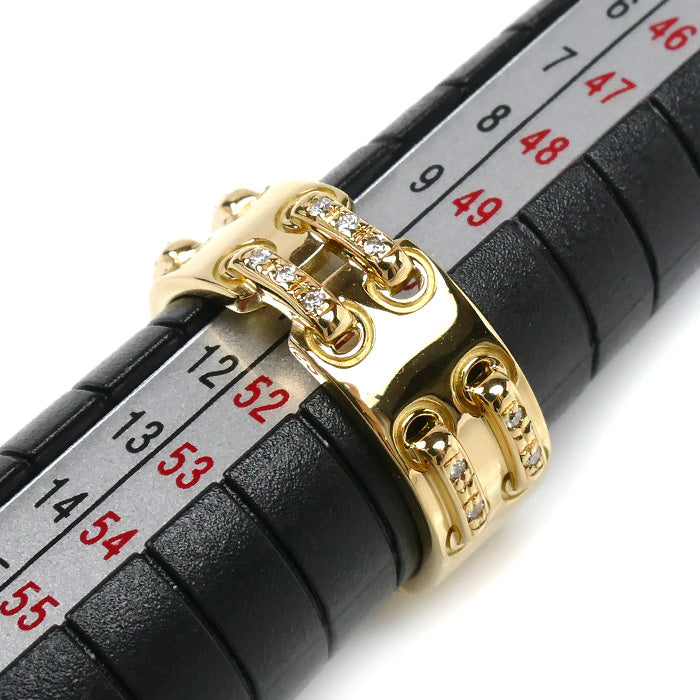 STAR JEWELRY スタージュエリー K18YG イエローゴールド ダイヤ リング・指輪 ダイヤモンド0.07ct 11号 7.2g レディース【中古】【美品】