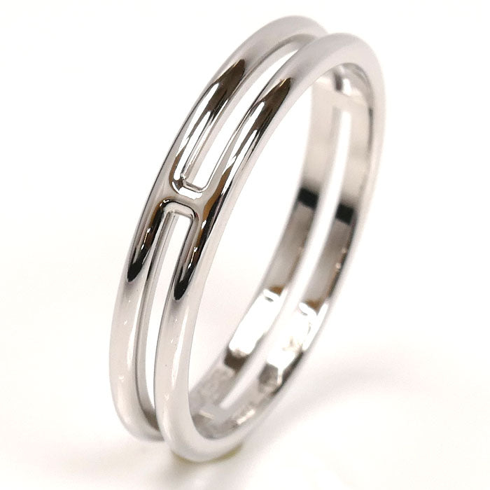 HERMES エルメス K18WG ホワイトゴールド アリアンヌ リング・指輪 H119834B 15.5号 56 3.2g メンズ【中古】【美品】