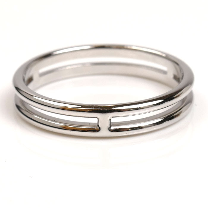 HERMES エルメス K18WG ホワイトゴールド アリアンヌ リング・指輪 H119834B 15.5号 56 3.2g メンズ【中古】【美品】