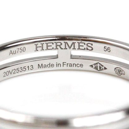 HERMES エルメス K18WG ホワイトゴールド アリアンヌ リング・指輪 H119834B 15.5号 56 3.2g メンズ【中古】【美品】