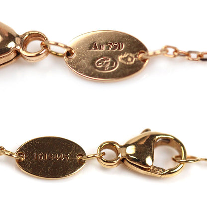 Chaumet ショーメ K18PG ピンクゴールド ジュ ドゥ リアン クリソプレーズ ダイヤ ネックレス 083050 3.1g 38/40/42cm レディース【中古】