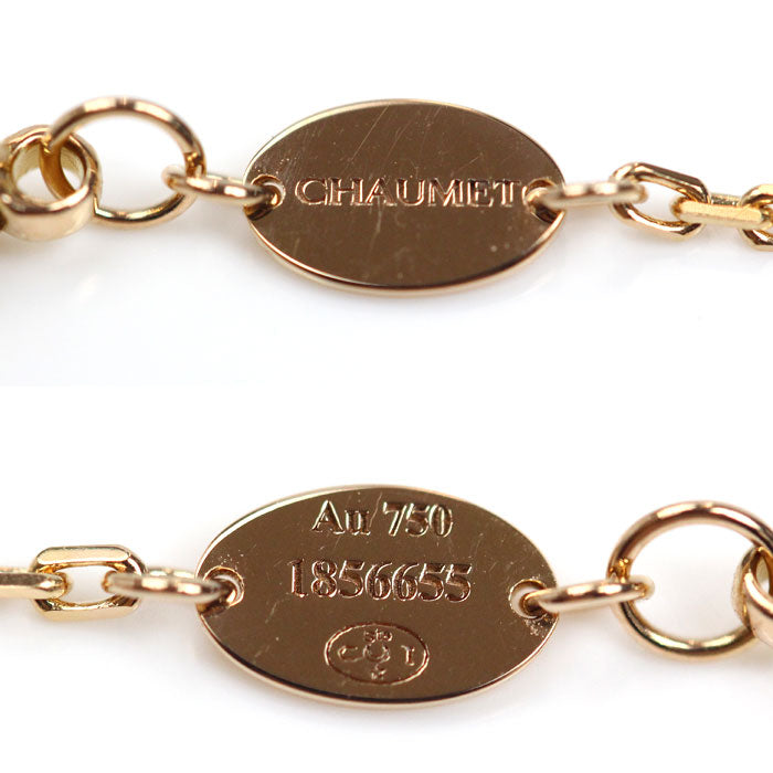 Chaumet ショーメ K18PG ピンクゴールド ジュ ドゥ リアン ハーモニー ダイヤ ネックレス 084493-000 ダイヤモンド 10.9g 45/50/55cm レディース【中古】