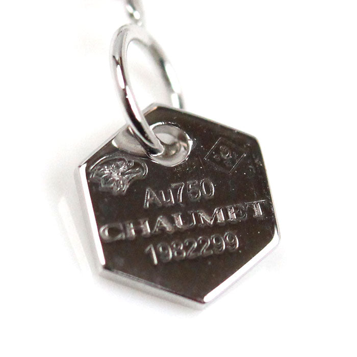 Chaumet ショーメ K18WG ホワイトゴールド ビーマイラブ ダイヤ ネックレス 083982 4.2g 38/40/42cm レディース【中古】【美品】