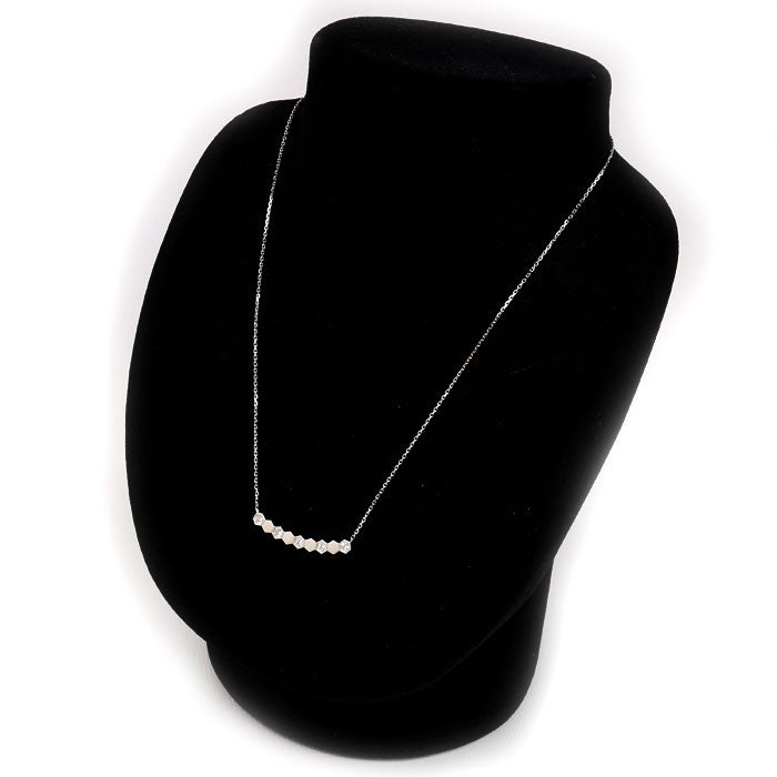 Chaumet ショーメ K18WG ホワイトゴールド ビーマイラブ ダイヤ ネックレス 083982 4.2g 38/40/42cm レディース【中古】【美品】