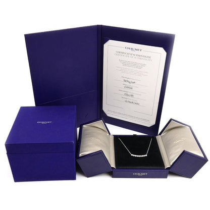 Chaumet ショーメ K18WG ホワイトゴールド ビーマイラブ ダイヤ ネックレス 083982 4.2g 38/40/42cm レディース【中古】【美品】