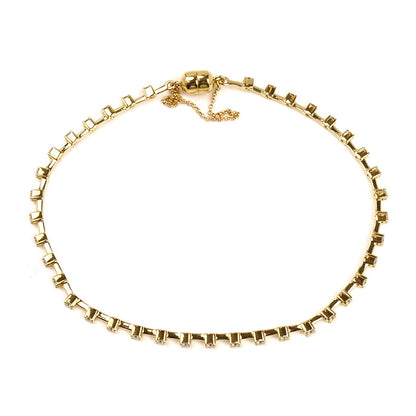 TASAKI タサキ K18YG イエローゴールド ダイヤ ブレスレット ダイヤモンド0.65ct 5.3g 内径17.5cm レディース【中古】