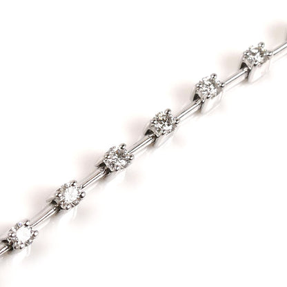 TASAKI タサキ K18WG ホワイトゴールド ダイヤ ブレスレット ダイヤモンド0.65ct 4.9g 内径17.5cm レディース【中古】