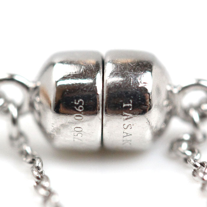 TASAKI タサキ K18WG ホワイトゴールド ダイヤ ブレスレット ダイヤモンド0.65ct 4.9g 内径17.5cm レディース【中古】