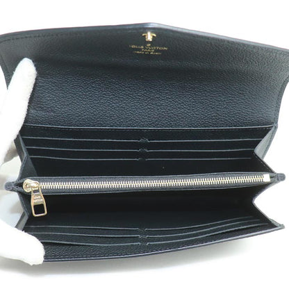 LOUIS VUITTON ルイ・ヴィトン ポルトフォイユサラ 長財布 モノグラムアンプラント ノワール M82257 ICチップ レディース【中古】