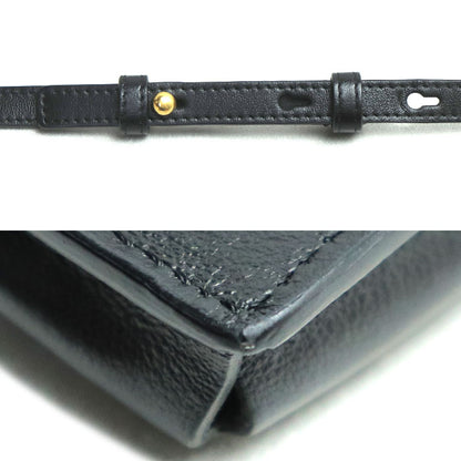 TOD’S トッズ Tタイムレス ショルダーバッグ フォンポーチ ブラック XAWTSAOV302RORB999 スマホケース レディース【中古】